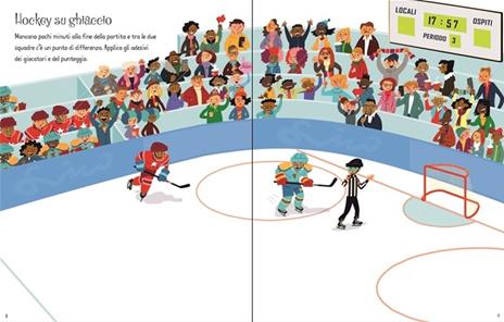 Pattinaggio su ghiaccio. Libri con adesivi. Ediz. illustrata - Sean Longcroft,Jessica Greenwell - 3
