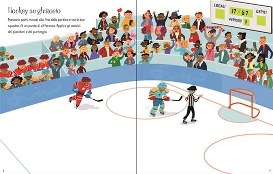 Pattinaggio su ghiaccio. Libri con adesivi. Ediz. illustrata - Sean Longcroft,Jessica Greenwell - 3