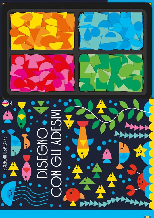 Disegno con gli adesivi. Ediz. illustrata - Fiona Watt,Erica Harrison - copertina