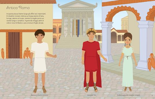 La moda del passato. Vesto le bamboline. Con adesivi. Ediz. a colori - Lucy Bowman,Louie Stowell - 2