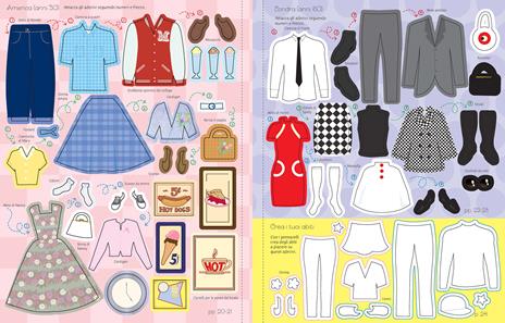 La moda del passato. Vesto le bamboline. Con adesivi. Ediz. a colori - Lucy Bowman,Louie Stowell - 3