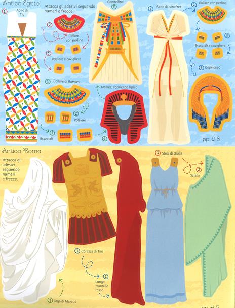 La moda del passato. Vesto le bamboline. Con adesivi. Ediz. a colori - Lucy Bowman,Louie Stowell - 4