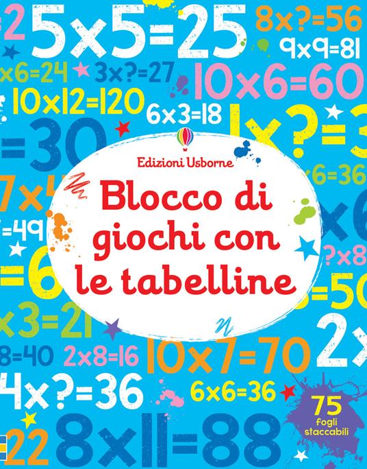 Blocco di giochi con le tabelline. Ediz. a colori - Sam Smith - copertina