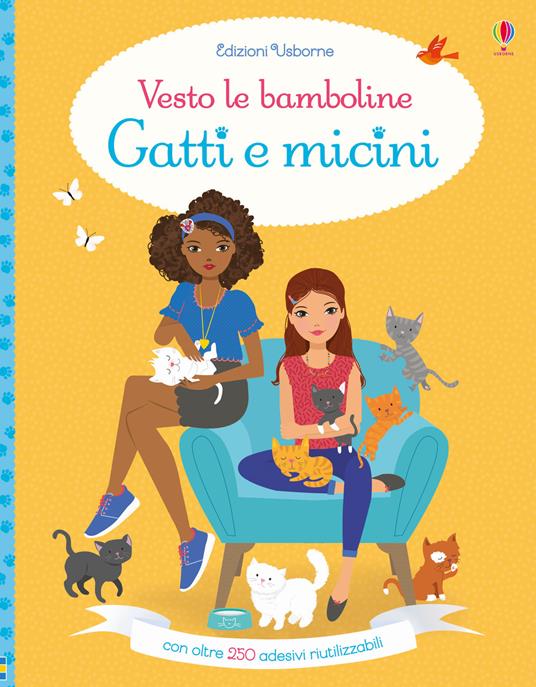 Gatti e micini. Con adesivi - Lucy Bowman - copertina