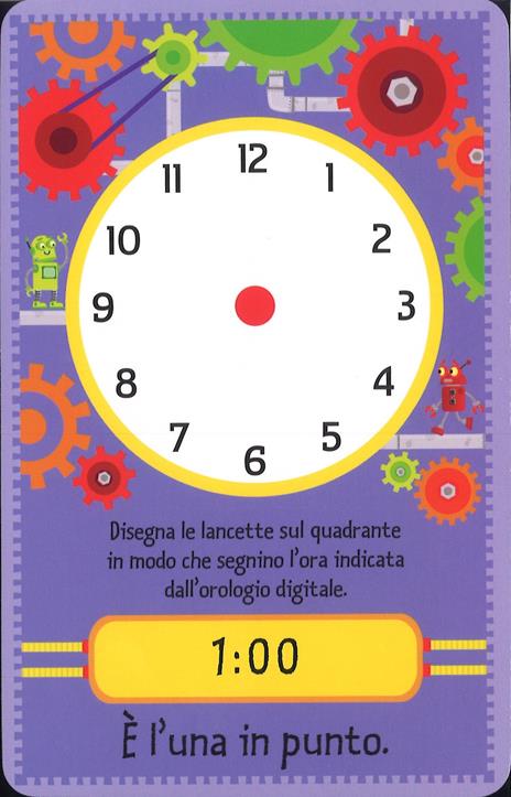 Leggere l'ora. Flashcard. Ediz. a colori. Con gadget - Kirsteen Robson - 5