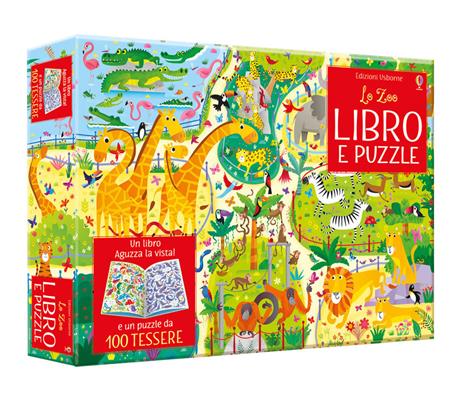 Lo zoo. Libro e puzzle. Ediz. a colori. Con puzzle - Kirsteen Robson - copertina