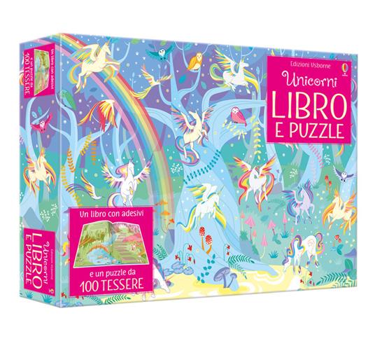 Unicorni. Libro e puzzle. Con adesivi. Ediz. a colori. Con puzzle - Sam Smith - copertina