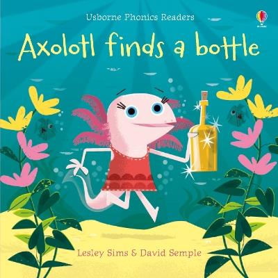 Axolotl finds a bottle - Lesley Sims - cover