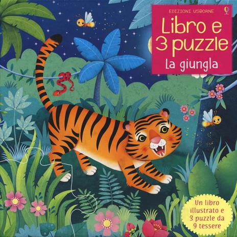 La giungla. Ediz. a colori. Con 3 puzzle - Sam Taplin,Federica Iossa - copertina