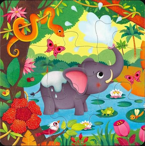 La giungla. Ediz. a colori. Con 3 puzzle - Sam Taplin,Federica Iossa - 3