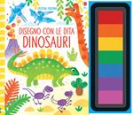 Dinosauri. Disegno con le dita. Ediz. a colori. Ediz. a spirale. Con gadget