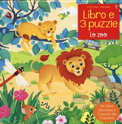 Lo zoo. Ediz. a colori. Con 3 puzzle - Sam Taplin - copertina