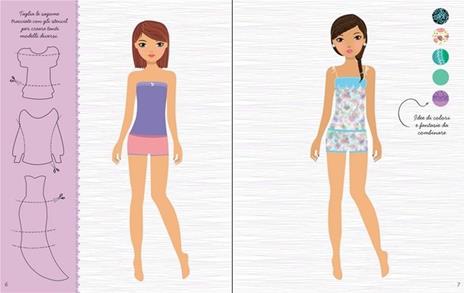 Look da festa. Vesto le bamboline. Stilista per gioco. Con gadget - Stella Baggott,Antonia Miller,Fiona Watt - 2