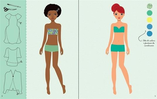 Look da festa. Vesto le bamboline. Stilista per gioco. Con gadget - Stella Baggott,Antonia Miller,Fiona Watt - 3