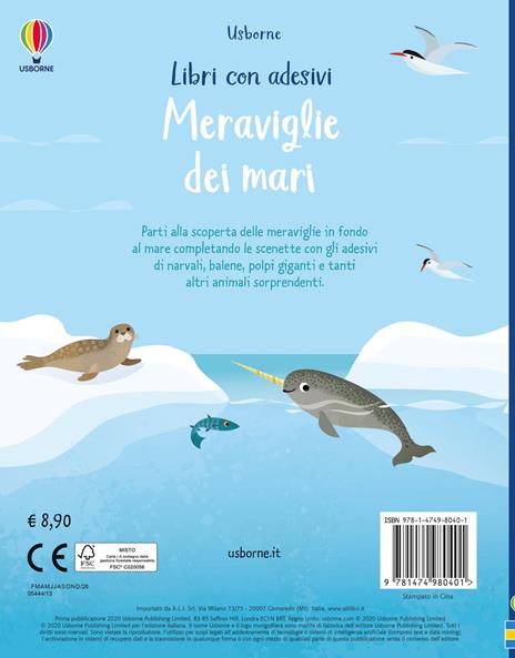 Meraviglie dei mari. Con adesivi. Ediz. a colori - Holly Bathie - 3
