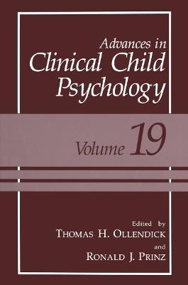Advances in Clinical Child Psychology - cover