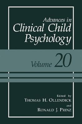 Advances in Clinical Child Psychology: Volume 20 - cover