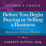 Before You Begin Buying or Selling a Business