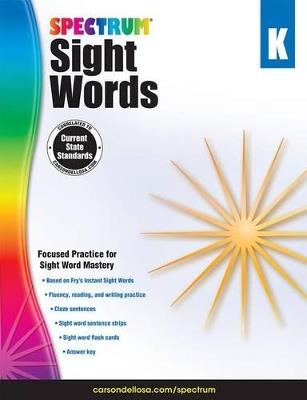 Spectrum Sight Words, Grade K: Volume 104 - cover