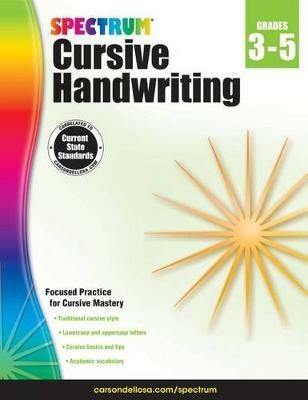 Spectrum Cursive Handwriting, Grades 3 - 5: Volume 108 - Spectrum - cover