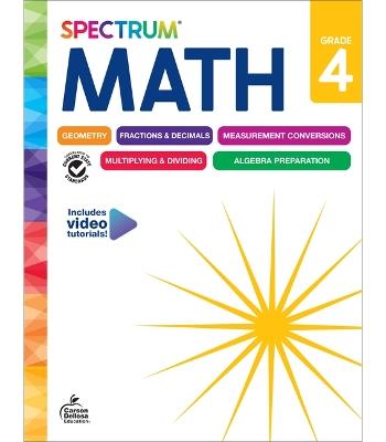 Spectrum Math Workbook, Grade 4 - Spectrum,Carson Dellosa Education - cover