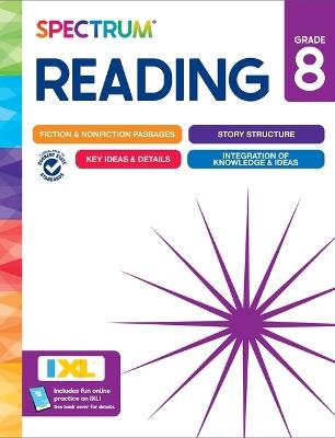Spectrum Reading Workbook, Grade 8 - Spectrum - cover