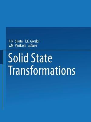 Solid State Transformations - N. N. Sirota - cover
