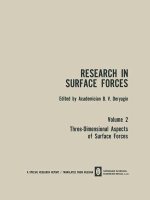 Research in Surface Forces: Volume 2 Three-Dimensional Aspects of Surface Forces / Issledovaniya V Oblasti Poverkhnostnykh Sil / ???????????? ? ??????? ????????????? ??? - Academician B. V. Deryagin - cover
