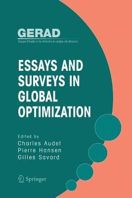 Essays and Surveys in Global Optimization - cover