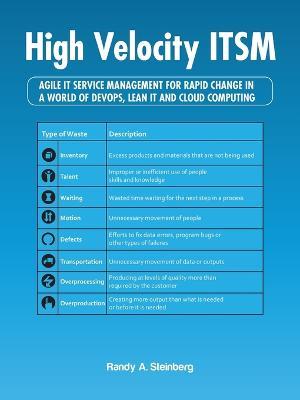 High Velocity ITSM: Agile IT Service Management For Rapid Change In A World Of DevOps, Lean IT and Cloud Computing - Randy A Steinberg - cover