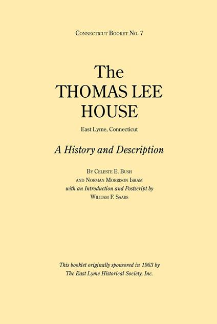 The Thomas Lee House