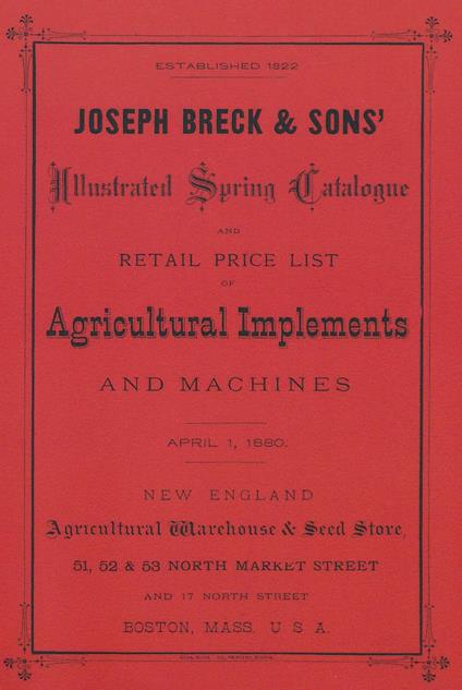 Joseph Breck & Sons' 1880 Catalogue