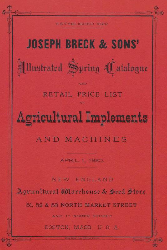 Joseph Breck & Sons' 1880 Catalogue