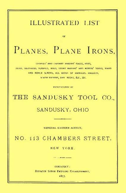 Sandusky Tool Co. 1877 Catalog