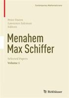 Menahem Max Schiffer: Selected Papers Volume 1 - cover