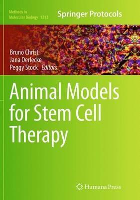 Animal Models for Stem Cell Therapy - cover
