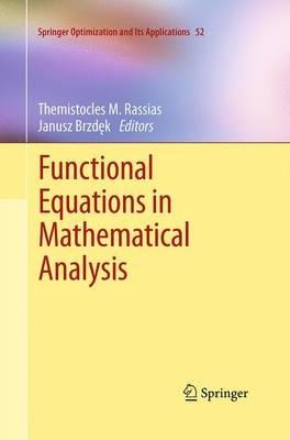 Functional Equations in Mathematical Analysis - cover