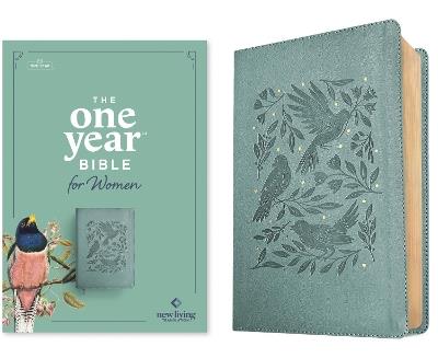 NLT The One Year Bible for Women, Birdsong Teal - Misty Arterburn - cover
