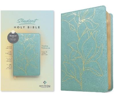 NLT Student Bible, Thinline Reference, Filament-Enabled Edition (Leatherlike, Tropical Iris Teal Blue, Red Letter) - Tyndale - cover