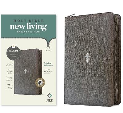 NLT Thinline Reference Zipper Bible, Filament Enabled - Tyndale House Publishers - cover