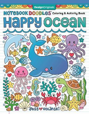 Notebook Doodles Happy Ocean: Coloring & Activity Book - Jess Volinski - cover