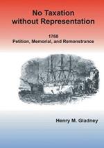 No Taxation Without Representation: 1768 Petition, Memorial, and Remonstrance