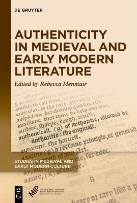 Authenticity in Medieval and Early Modern Literature - cover