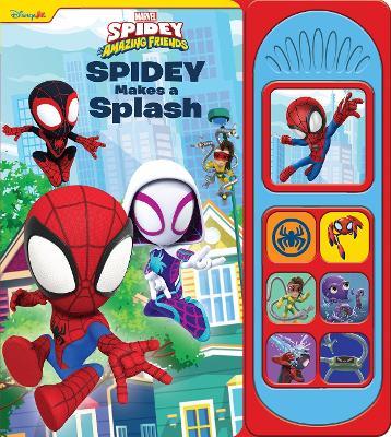 Disney Junior Marvel Spidey and His Amazing Friends: Spidey Makes a Splash Sound Book - PI Kids - cover