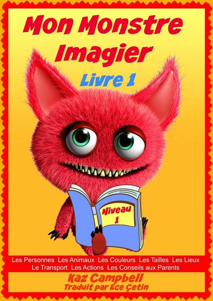 Mon Monstre - Imagier - Niveau 1 Livre 1 - Kaz Campbell - ebook