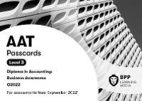 AAT Business Awareness: Passcards - BPP Learning Media - cover
