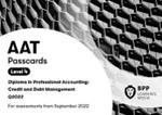 AAT Credit and Debt Management: Passcards