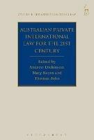 Australian Private International Law for the 21st Century: Facing Outwards - cover