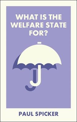 What Is the Welfare State For? - Paul Spicker - cover