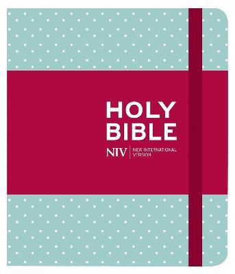 NIV Journalling Mint Polka Dot Cloth Bible - New International Version - cover